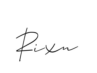 Make a beautiful signature design for name Rixn. With this signature (Allison_Script) style, you can create a handwritten signature for free. Rixn signature style 2 images and pictures png