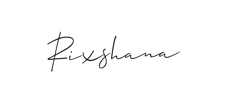 How to make Rixshana name signature. Use Allison_Script style for creating short signs online. This is the latest handwritten sign. Rixshana signature style 2 images and pictures png