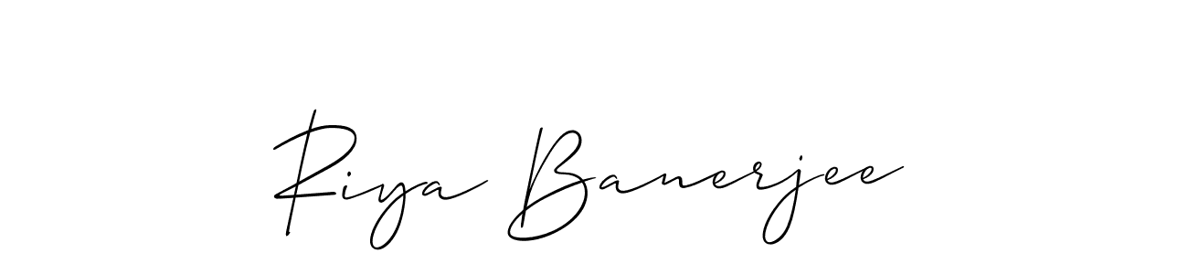 Similarly Allison_Script is the best handwritten signature design. Signature creator online .You can use it as an online autograph creator for name Riya Banerjee. Riya Banerjee signature style 2 images and pictures png