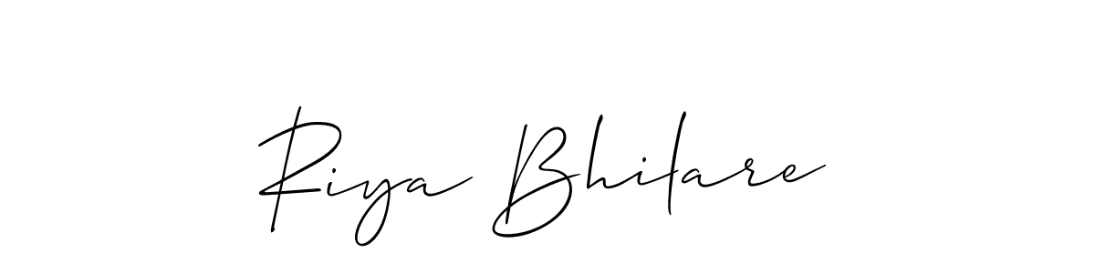 How to make Riya Bhilare signature? Allison_Script is a professional autograph style. Create handwritten signature for Riya Bhilare name. Riya Bhilare signature style 2 images and pictures png