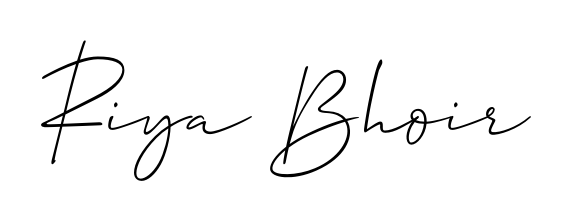 Create your official email sign-off with Riya Bhoir name in Allison_Script style. Crisp, clean, and perfectly legible across all screens. Riya Bhoir signature style 2 images and pictures png