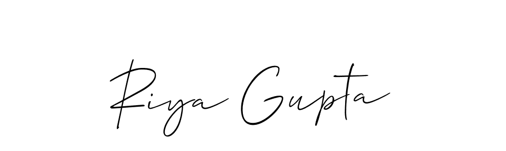 Riya Gupta stylish signature style. Best Handwritten Sign (Allison_Script) for my name. Handwritten Signature Collection Ideas for my name Riya Gupta. Riya Gupta signature style 2 images and pictures png