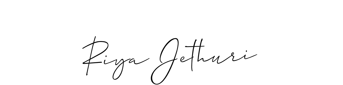 Make a beautiful signature design for name Riya Jethuri. Use this online signature maker to create a handwritten signature for free. Riya Jethuri signature style 2 images and pictures png