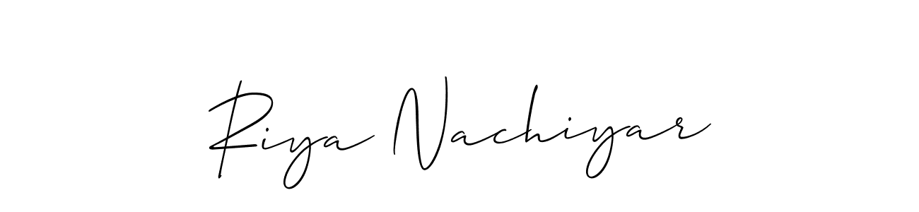This is the best signature style for the Riya Nachiyar name. Also you like these signature font (Allison_Script). Mix name signature. Riya Nachiyar signature style 2 images and pictures png