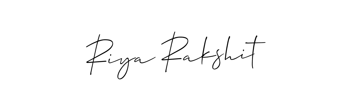 This is the best signature style for the Riya Rakshit name. Also you like these signature font (Allison_Script). Mix name signature. Riya Rakshit signature style 2 images and pictures png