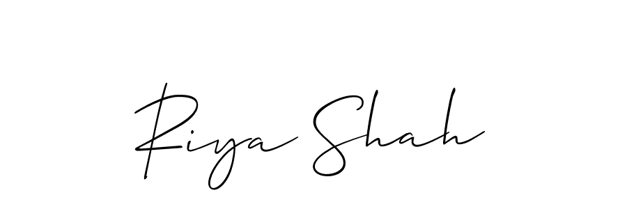 Riya Shah stylish signature style. Best Handwritten Sign (Allison_Script) for my name. Handwritten Signature Collection Ideas for my name Riya Shah. Riya Shah signature style 2 images and pictures png