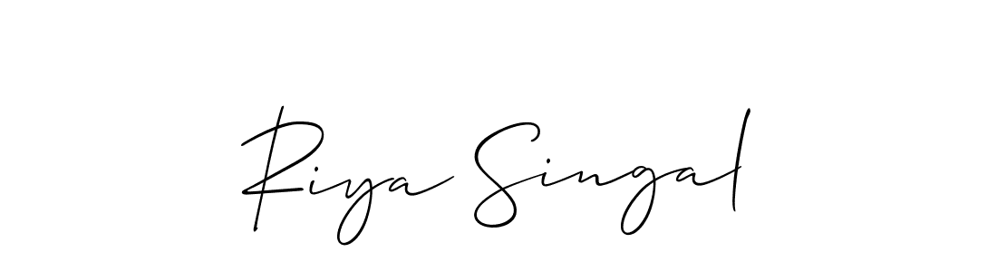 How to Draw Riya Singal signature style? Allison_Script is a latest design signature styles for name Riya Singal. Riya Singal signature style 2 images and pictures png