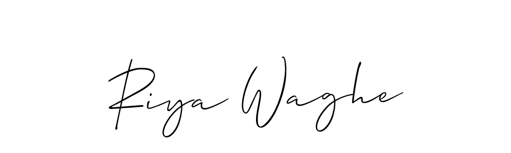 Make a short Riya Waghe signature style. Manage your documents anywhere anytime using Allison_Script. Create and add eSignatures, submit forms, share and send files easily. Riya Waghe signature style 2 images and pictures png