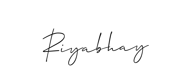 Also You can easily find your signature by using the search form. We will create Riyabhay name handwritten signature images for you free of cost using Allison_Script sign style. Riyabhay signature style 2 images and pictures png