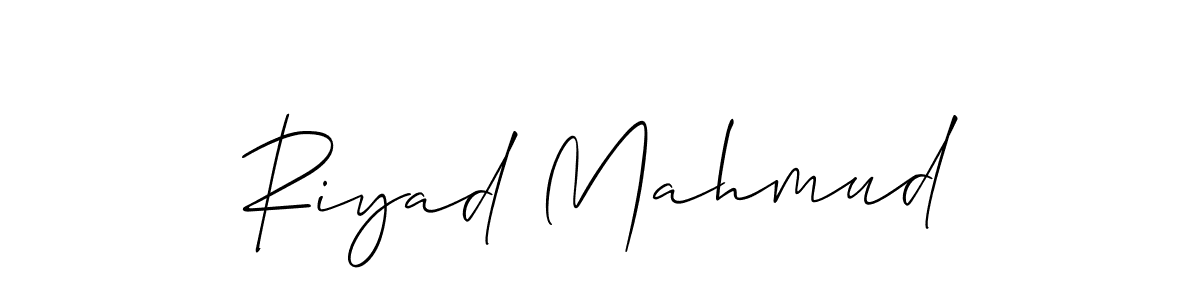 Also we have Riyad Mahmud name is the best signature style. Create professional handwritten signature collection using Allison_Script autograph style. Riyad Mahmud signature style 2 images and pictures png