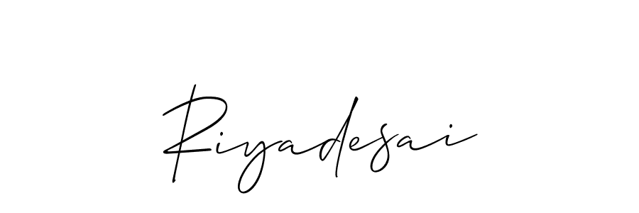 Best and Professional Signature Style for Riyadesai. Allison_Script Best Signature Style Collection. Riyadesai signature style 2 images and pictures png