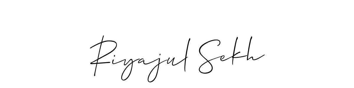 Make a short Riyajul Sekh signature style. Manage your documents anywhere anytime using Allison_Script. Create and add eSignatures, submit forms, share and send files easily. Riyajul Sekh signature style 2 images and pictures png