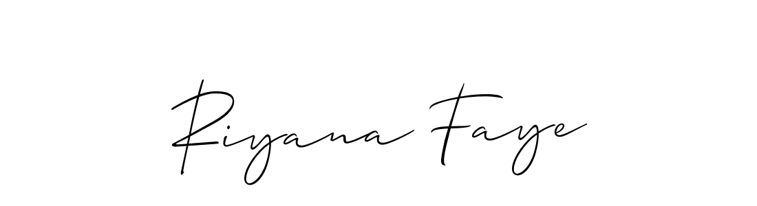Best and Professional Signature Style for Riyana Faye. Allison_Script Best Signature Style Collection. Riyana Faye signature style 2 images and pictures png