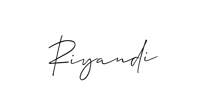 Also You can easily find your signature by using the search form. We will create Riyandi name handwritten signature images for you free of cost using Allison_Script sign style. Riyandi signature style 2 images and pictures png