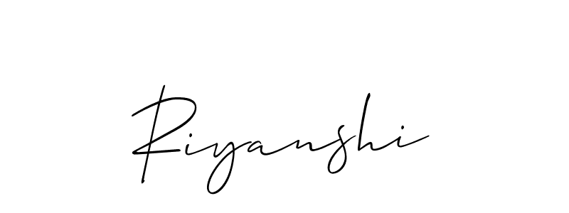 Make a beautiful signature design for name Riyanshi. Use this online signature maker to create a handwritten signature for free. Riyanshi signature style 2 images and pictures png