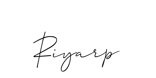 Once you've used our free online signature maker to create your best signature Allison_Script style, it's time to enjoy all of the benefits that Riyarp name signing documents. Riyarp signature style 2 images and pictures png