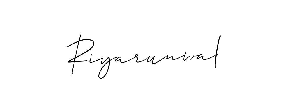 Riyarunwal stylish signature style. Best Handwritten Sign (Allison_Script) for my name. Handwritten Signature Collection Ideas for my name Riyarunwal. Riyarunwal signature style 2 images and pictures png