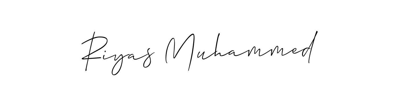 Riyas Muhammed stylish signature style. Best Handwritten Sign (Allison_Script) for my name. Handwritten Signature Collection Ideas for my name Riyas Muhammed. Riyas Muhammed signature style 2 images and pictures png