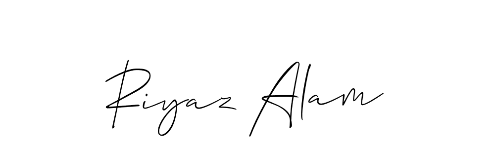 Make a short Riyaz Alam signature style. Manage your documents anywhere anytime using Allison_Script. Create and add eSignatures, submit forms, share and send files easily. Riyaz Alam signature style 2 images and pictures png
