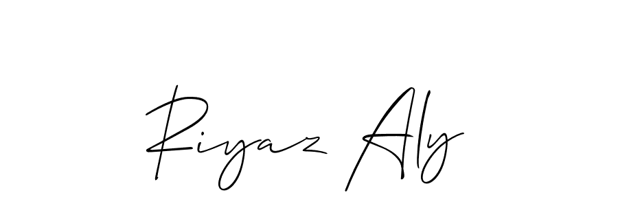 It looks lik you need a new signature style for name Riyaz Aly. Design unique handwritten (Allison_Script) signature with our free signature maker in just a few clicks. Riyaz Aly signature style 2 images and pictures png