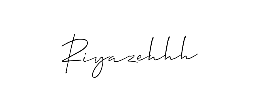 The best way (Allison_Script) to make a short signature is to pick only two or three words in your name. The name Riyazehhh include a total of six letters. For converting this name. Riyazehhh signature style 2 images and pictures png