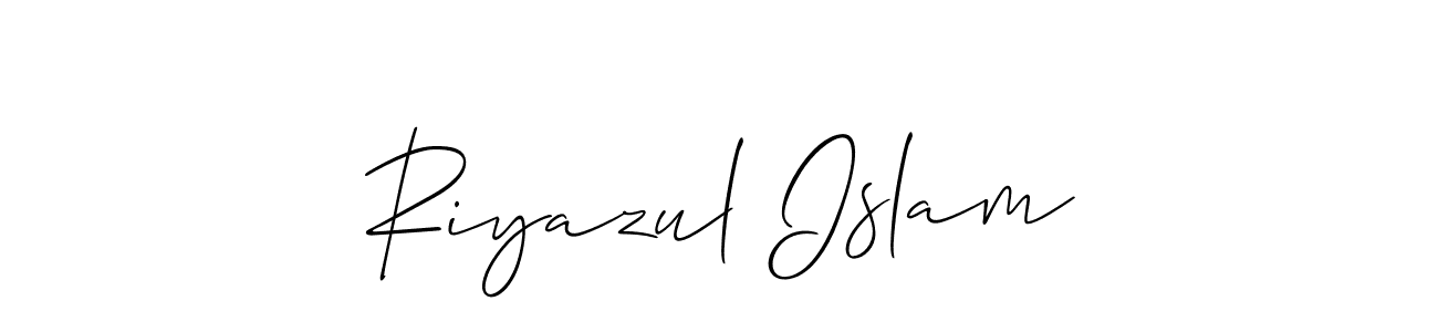 Design your own signature with our free online signature maker. With this signature software, you can create a handwritten (Allison_Script) signature for name Riyazul Islam. Riyazul Islam signature style 2 images and pictures png