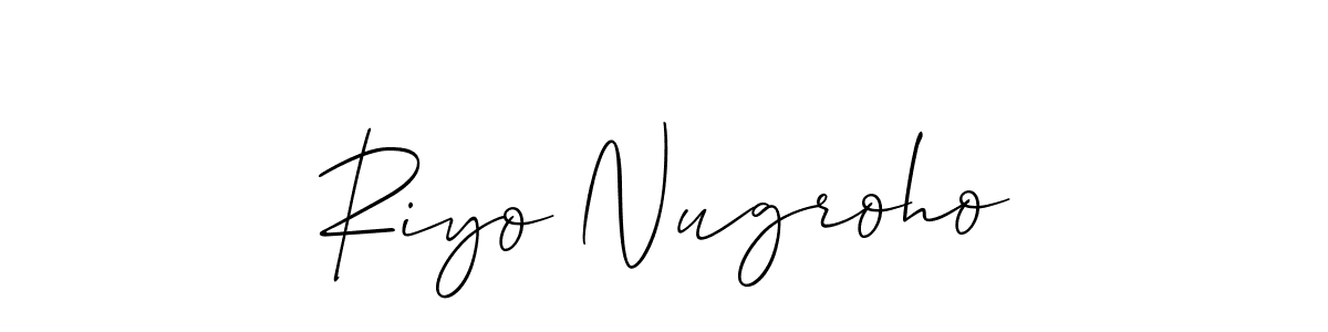 Make a beautiful signature design for name Riyo Nugroho. Use this online signature maker to create a handwritten signature for free. Riyo Nugroho signature style 2 images and pictures png
