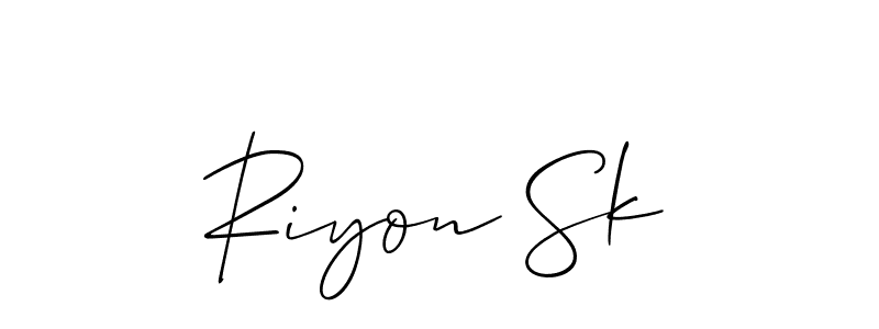 Make a beautiful signature design for name Riyon Sk. Use this online signature maker to create a handwritten signature for free. Riyon Sk signature style 2 images and pictures png