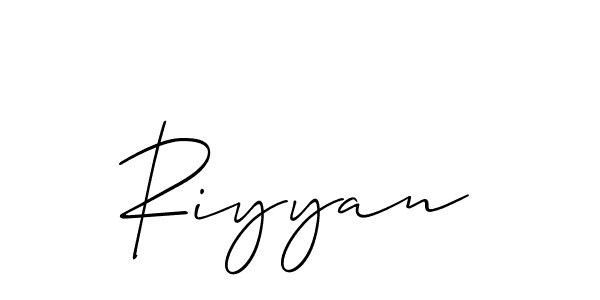 Once you've used our free online signature maker to create your best signature Allison_Script style, it's time to enjoy all of the benefits that Riyyan name signing documents. Riyyan signature style 2 images and pictures png