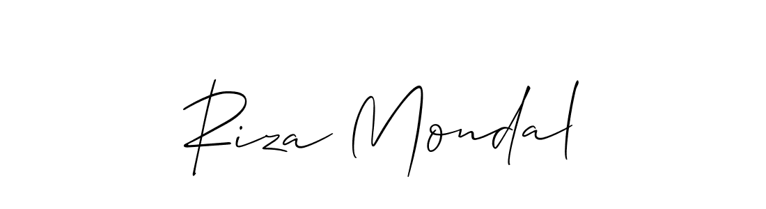 Also You can easily find your signature by using the search form. We will create Riza Mondal name handwritten signature images for you free of cost using Allison_Script sign style. Riza Mondal signature style 2 images and pictures png