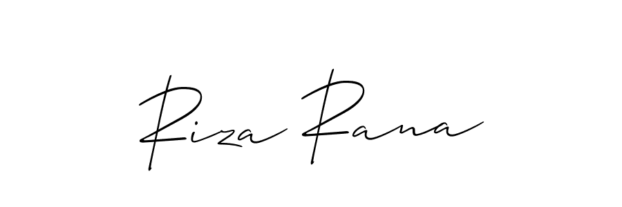 How to make Riza Rana signature? Allison_Script is a professional autograph style. Create handwritten signature for Riza Rana name. Riza Rana signature style 2 images and pictures png