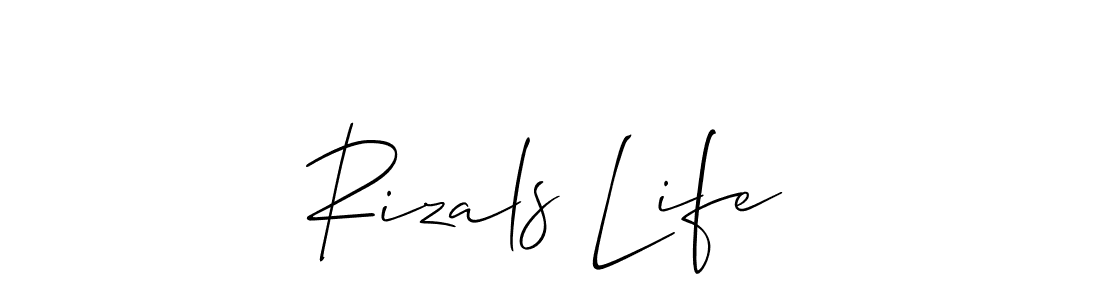 Make a beautiful signature design for name Rizals Life. Use this online signature maker to create a handwritten signature for free. Rizals Life signature style 2 images and pictures png