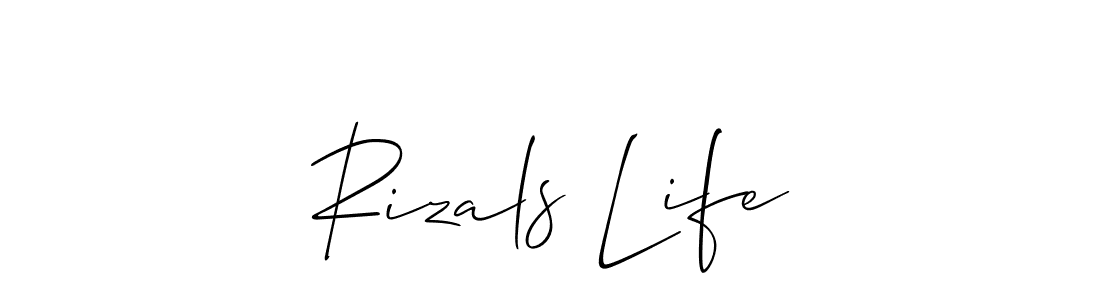 Make a beautiful signature design for name Rizals Life. Use this online signature maker to create a handwritten signature for free. Rizals Life signature style 2 images and pictures png