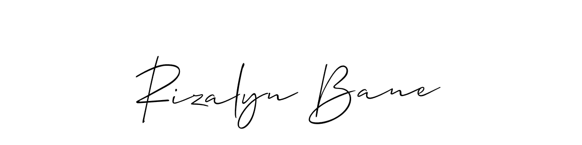 How to Draw Rizalyn Bane signature style? Allison_Script is a latest design signature styles for name Rizalyn Bane. Rizalyn Bane signature style 2 images and pictures png