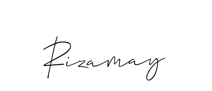 Rizamay stylish signature style. Best Handwritten Sign (Allison_Script) for my name. Handwritten Signature Collection Ideas for my name Rizamay. Rizamay signature style 2 images and pictures png