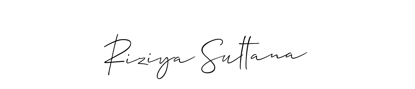 You should practise on your own different ways (Allison_Script) to write your name (Riziya Sultana) in signature. don't let someone else do it for you. Riziya Sultana signature style 2 images and pictures png