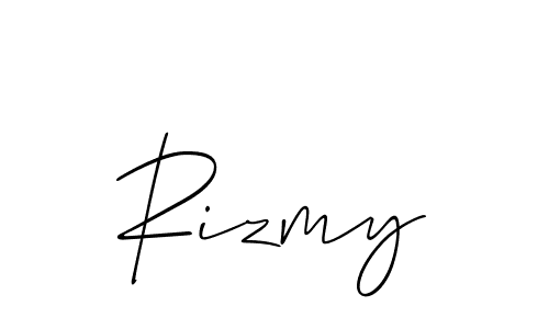 Also we have Rizmy name is the best signature style. Create professional handwritten signature collection using Allison_Script autograph style. Rizmy signature style 2 images and pictures png