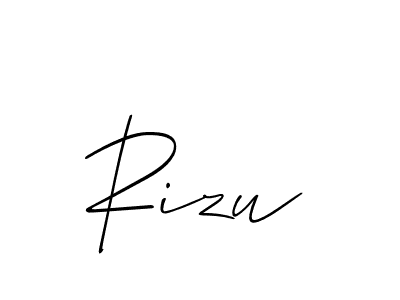You should practise on your own different ways (Allison_Script) to write your name (Rizu) in signature. don't let someone else do it for you. Rizu signature style 2 images and pictures png
