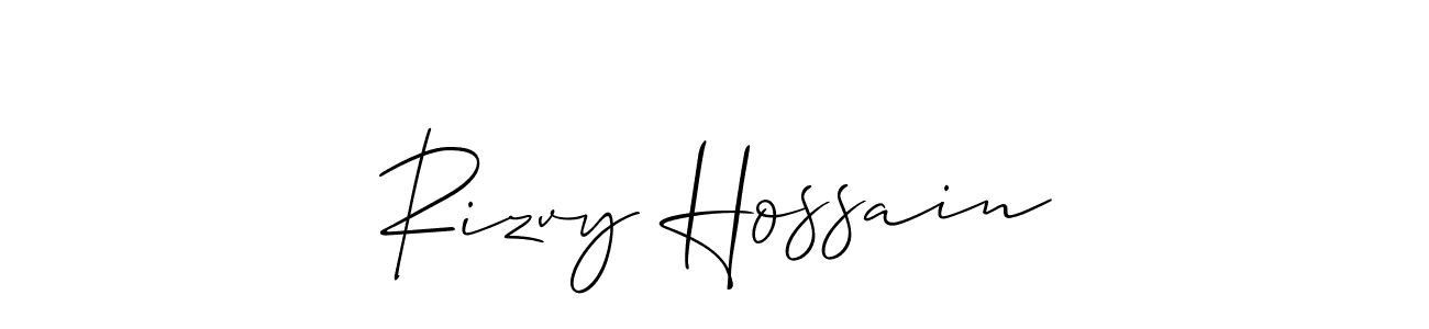 Best and Professional Signature Style for Rizvy Hossain. Allison_Script Best Signature Style Collection. Rizvy Hossain signature style 2 images and pictures png