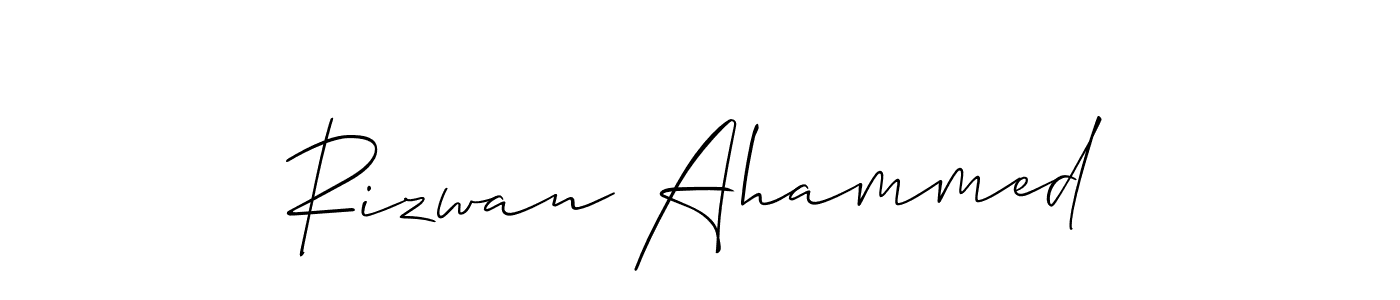 You should practise on your own different ways (Allison_Script) to write your name (Rizwan Ahammed) in signature. don't let someone else do it for you. Rizwan Ahammed signature style 2 images and pictures png