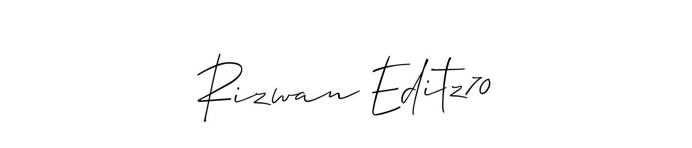 It looks lik you need a new signature style for name Rizwan Editz70. Design unique handwritten (Allison_Script) signature with our free signature maker in just a few clicks. Rizwan Editz70 signature style 2 images and pictures png