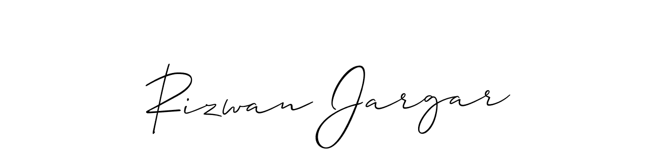 This is the best signature style for the Rizwan Jargar name. Also you like these signature font (Allison_Script). Mix name signature. Rizwan Jargar signature style 2 images and pictures png