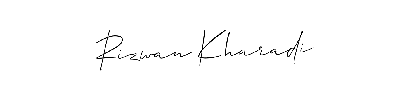 Make a short Rizwan Kharadi signature style. Manage your documents anywhere anytime using Allison_Script. Create and add eSignatures, submit forms, share and send files easily. Rizwan Kharadi signature style 2 images and pictures png