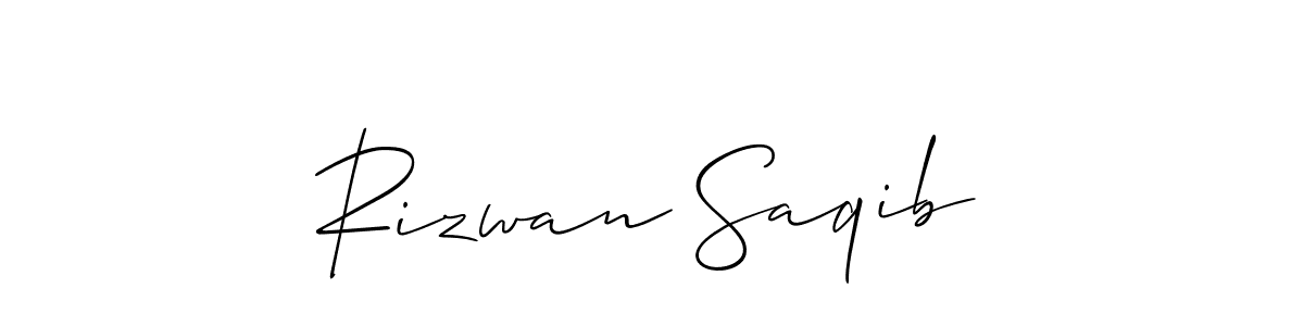 Rizwan Saqib stylish signature style. Best Handwritten Sign (Allison_Script) for my name. Handwritten Signature Collection Ideas for my name Rizwan Saqib. Rizwan Saqib signature style 2 images and pictures png