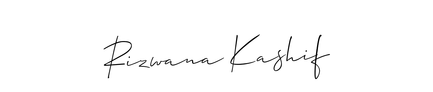 Similarly Allison_Script is the best handwritten signature design. Signature creator online .You can use it as an online autograph creator for name Rizwana Kashif. Rizwana Kashif signature style 2 images and pictures png