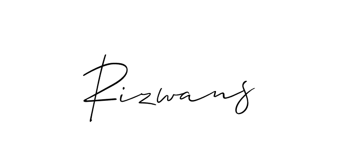 Rizwans stylish signature style. Best Handwritten Sign (Allison_Script) for my name. Handwritten Signature Collection Ideas for my name Rizwans. Rizwans signature style 2 images and pictures png