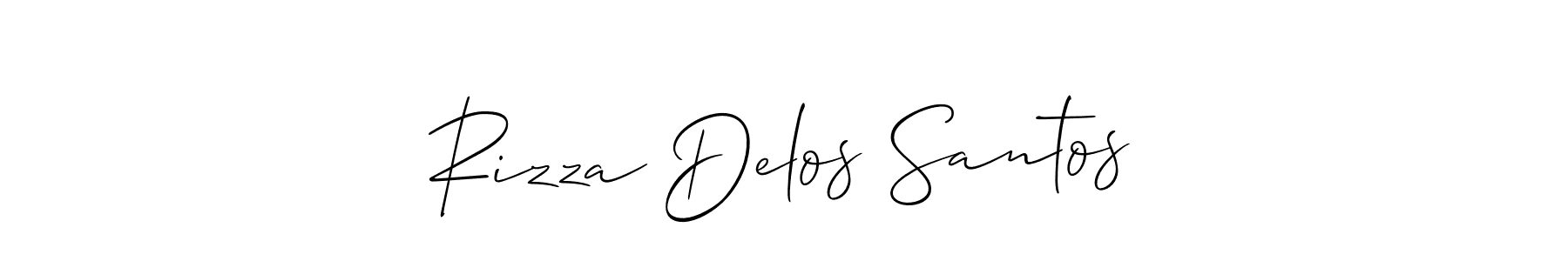 How to Draw Rizza Delos Santos signature style? Allison_Script is a latest design signature styles for name Rizza Delos Santos. Rizza Delos Santos signature style 2 images and pictures png