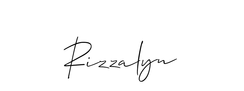 Here are the top 10 professional signature styles for the name Rizzalyn. These are the best autograph styles you can use for your name. Rizzalyn signature style 2 images and pictures png