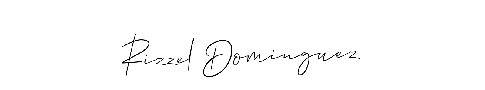 Make a short Rizzel Dominguez signature style. Manage your documents anywhere anytime using Allison_Script. Create and add eSignatures, submit forms, share and send files easily. Rizzel Dominguez signature style 2 images and pictures png