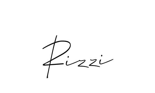 How to make Rizzi signature? Allison_Script is a professional autograph style. Create handwritten signature for Rizzi name. Rizzi signature style 2 images and pictures png